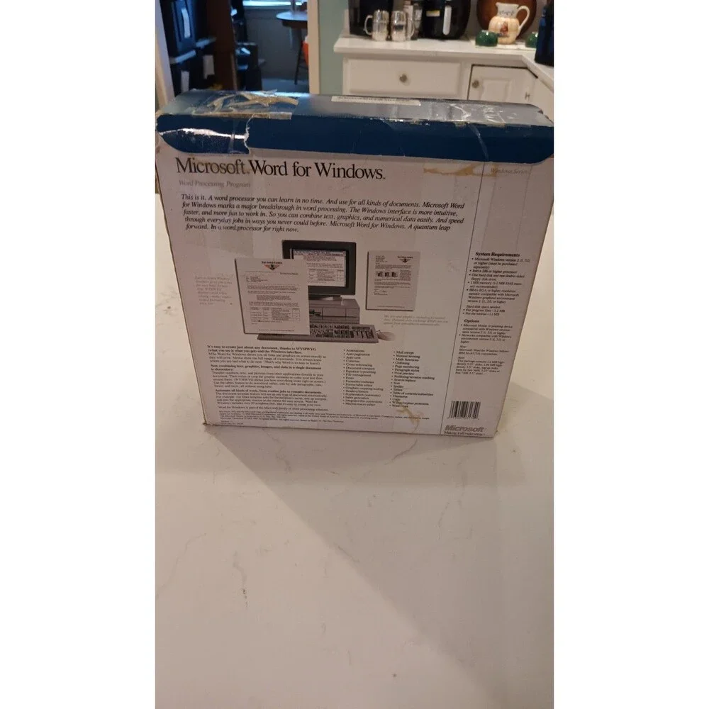 Microsoft Word for Windows 1.0 5.25 in Floppy Discs & All Manuals - 1st Edition